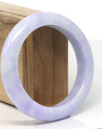 Baikalla Natural High-End Lavender Jadeite Jade Bangle Bracelet (57.9 mm)