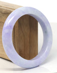 Baikalla Natural High-End Lavender Jadeite Jade Bangle Bracelet (57.9 mm)