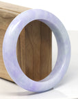 Baikalla Natural Lavender Jadeite Jade Bangle Bracelet (57.6 mm)