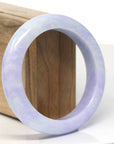 Baikalla Natural Lavender Jadeite Jade Bangle Bracelet (57.6 mm)
