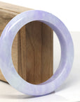 Baikalla Natural Lavender Jadeite Jade Bangle Bracelet (57.6 mm)