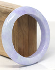 Baikalla Natural Lavender Jadeite Jade Bangle Bracelet (57.6 mm)