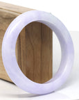 Baikalla Natural Lavender Jadeite Jade Bangle Bracelet (57.7 mm)