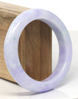 Baikalla Natural Lavender Jadeite Jade Bangle Bracelet (57.7 mm)