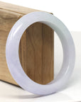 Natural Lavender Jadeite Jade Bangle Bracelet (57 mm)