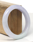 Natural Lavender Jadeite Jade Bangle Bracelet (57 mm)