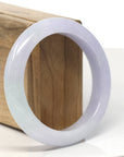 Natural Lavender Jadeite Jade Bangle Bracelet (57 mm)