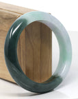 Baikalla Natural Jadeite Jade Bangle Bracelet (58 mm)