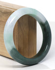 Baikalla Natural Jadeite Jade Bangle Bracelet (58 mm)