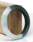 Baikalla Natural Jadeite Jade Bangle Bracelet (58 mm)
