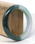 Baikalla Natural Jadeite Jade Bangle Bracelet (58 mm)