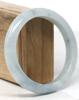 Baikalla Natural Blue-Green Jadeite Jade Bangle Bracelet (61.7 mm)