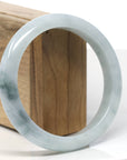 Baikalla Natural Blue-Green Jadeite Jade Bangle Bracelet (61.7 mm)