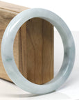 Baikalla Natural Blue-Green Jadeite Jade Bangle Bracelet (61.7 mm)