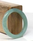 Baikalla Natural Icy Green Jadeite Jade Bangle Bracelet (51.3 mm)