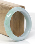 Baikalla™ "Classic Bangle" Genuine Jadeite Jade Green Bangle Bracelet (54.62mm)