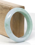 Baikalla™ "Classic Bangle" Genuine Jadeite Jade Green Bangle Bracelet (54.62mm)