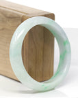 Baikalla™ "Classic Bangle" Genuine Jadeite Jade Green Bangle Bracelet (55.84mm)