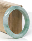 Forest Green Classic Real Jadeite Jade Bangle Bracelet (56.54mm)