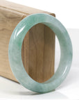 Forest Green Classic Real Jadeite Jade Bangle Bracelet (56.54mm)