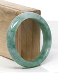 Baikalla Blue-Green Natural Jadeite Jade Bangle Bracelet (55.53mm)