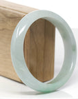 Baikalla™ "Classic Bangle" Genuine Jadeite Jade Green Bangle Bracelet (61.87mm)