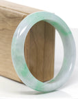 Baikalla™ "Classic Bangle" Genuine Jadeite Jade Green Bangle Bracelet (59.39mm)