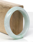 Baikalla™ "Classic Bangle" Genuine Burmese Jadeite Jade Bangle Bracelet (55.93mm)