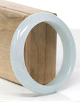Baikalla "Classic Bangle" Blue-Green Natural Burmese Jadeite Jade Bangle (57.49mm)
