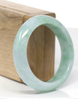 Baikalla™ "Classic Bangle" Genuine Jadeite Jade Green Bangle Bracelet (54.92mm)