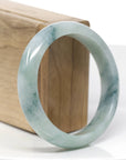 Genuine Burmese Jadeite Jade Bangle Bracelet ( 58.14 mm )