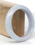 Purple Lavender Natural Jadeite Jade Bangle (58.56 mm)