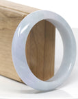 Purple Lavender Natural Jadeite Jade Bangle (58.56 mm)