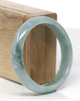 Classic Forest Green Natural Burmese Jadeite Jade Bangle (57.18 mm)