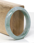 Classic Forest Green Natural Burmese Jadeite Jade Bangle (57.18 mm)