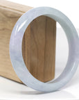 Baikalla Classic Real Lavender Jadeite Jade Bangle Bracelet (63.61mm)