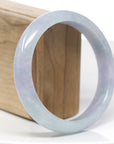 Baikalla Classic Real Lavender Jadeite Jade Bangle Bracelet (63.61mm)