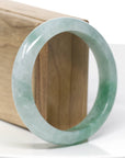 Classic Blue- Green Natural Burmese Jadeite Jade Bangle (58.16 mm)