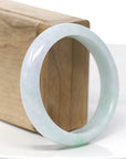 Natural Lavender- Green Jadeite Jade Bangle Bracelet (56.64 mm)