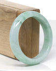 Genuine Burmese Green Jadeite Jade Bangle Bracelet (54.19 mm)