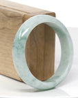 "Classic Bangle" Forest Green Jade Jadeite Bangle Bracelet (56.30 mm)