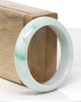 Natural Lavender- Green Jadeite Jade Bangle Bracelet (53.92 mm)