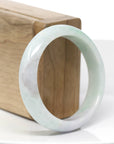 Natural Lavender- Green Jadeite Jade Bangle Bracelet (53.92 mm)