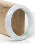 Classic Natural Green Jadeite Jade Bangle Bracelet (58.95 mm)