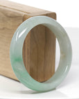 Baikalla Classic Forest Green Natural Burmese Jadeite Jade Bangle (55.56 mm)