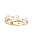 Baikalla Jewelry Gold Jade Bracelet Copy of Copy of Copy of 18k Rose Gold Oval Bracelet Bangle with Jade & Diamonds