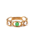 Baikalla Jewelry Jadeite Engagement Ring Copy of Baikalla™ "Melba" 18k Rose Gold Natural Imperial Jadeite Wedding Band