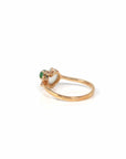 Baikalla Jewelry Jadeite Engagement Ring Copy of Copy of Baikalla™ "Elora" 18k Rose Gold Natural Ice & Imperial Jadeite Engagement Ring With Rubies & Diamonds
