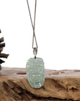 Baikalla Jewelry Jade Buddha Pendant Copy of Baikalla™ "Laughing Buddha" Genuine Vibrant Green Jadeite Buddha Pendant Necklace With 14k White Gold Diamond Bail