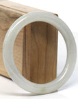 "Classic Round" Ice Jadeite Jade Bangle (58.1mm)
